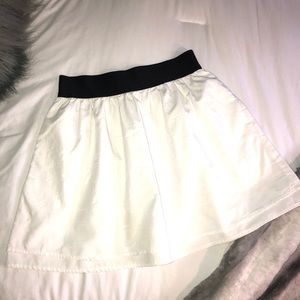 Club Monaco White Skater Skirt